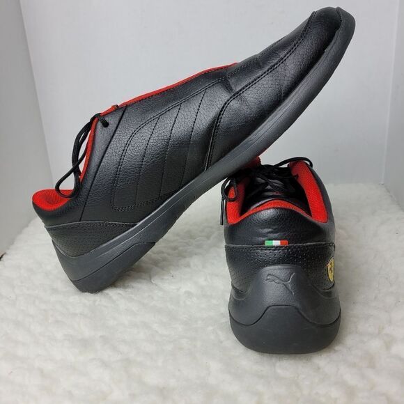 Puma Scuderia Ferrari Kart Cat III Mens Size 13 Sneaker  Black Red Shoes - Picture 8 of 10